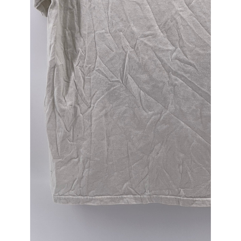 GILDAN Men’s White The Ghost Graphic Crewneck T-Shirt SZ L