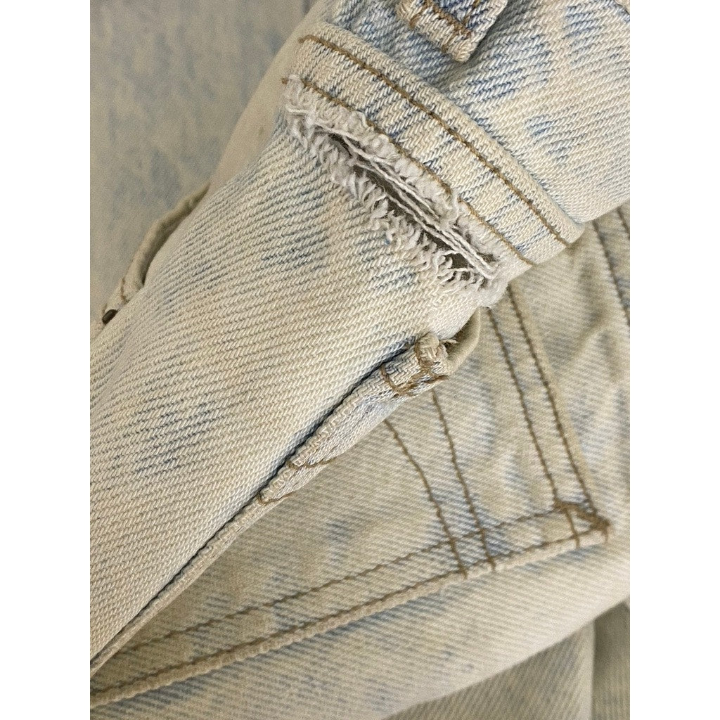 CALVIN KLEIN SPORT Women's Light Blue Distressed Skinny-Leg Denim Jean SZ 4