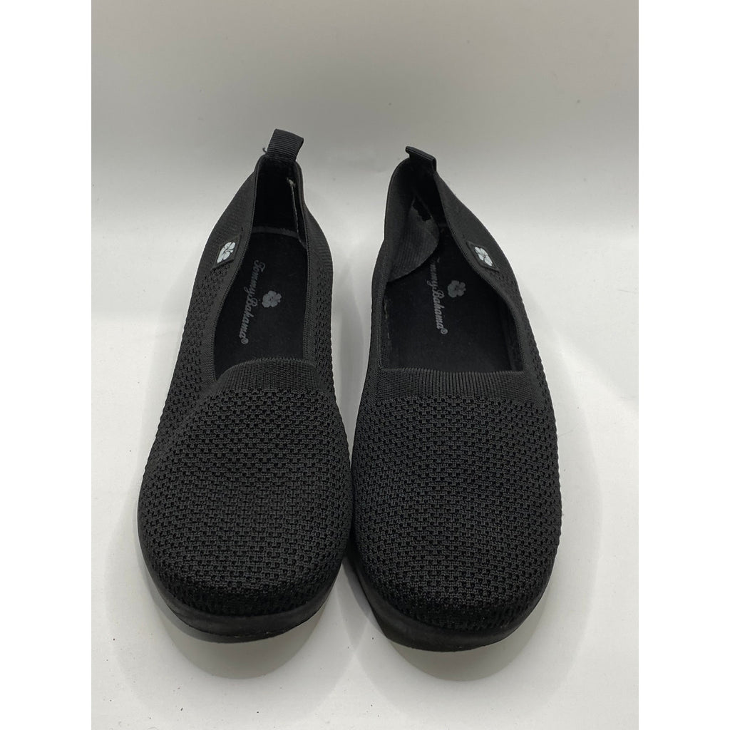 TOMMY BAHAMA Women's Black Knit Round-Toe Casual Lightweight Slip-On Shoes SZ6.5
