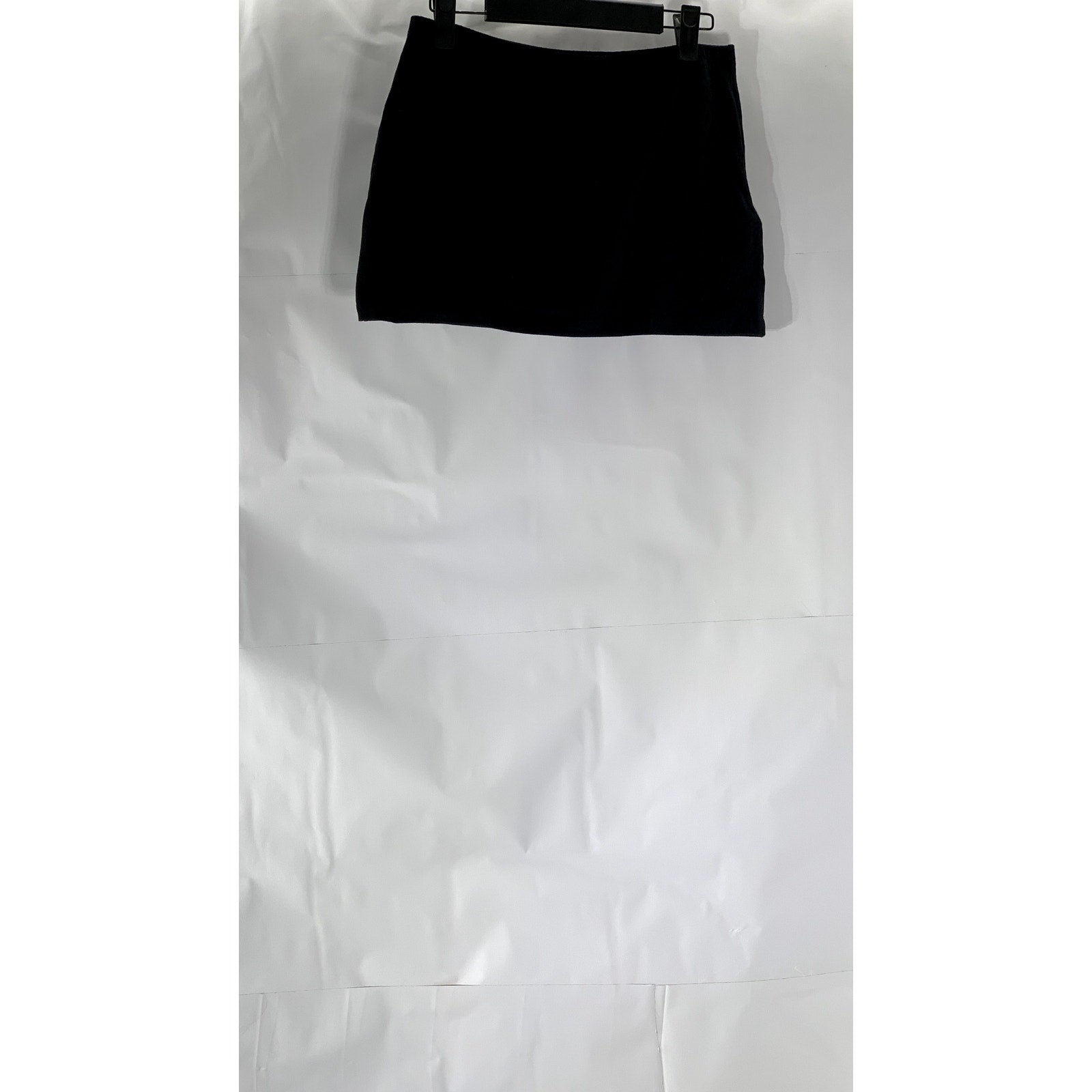 MOTEL Women's Black Solid Nidya Jersey Knit Mini A-line Pull-On Skirt SZ M