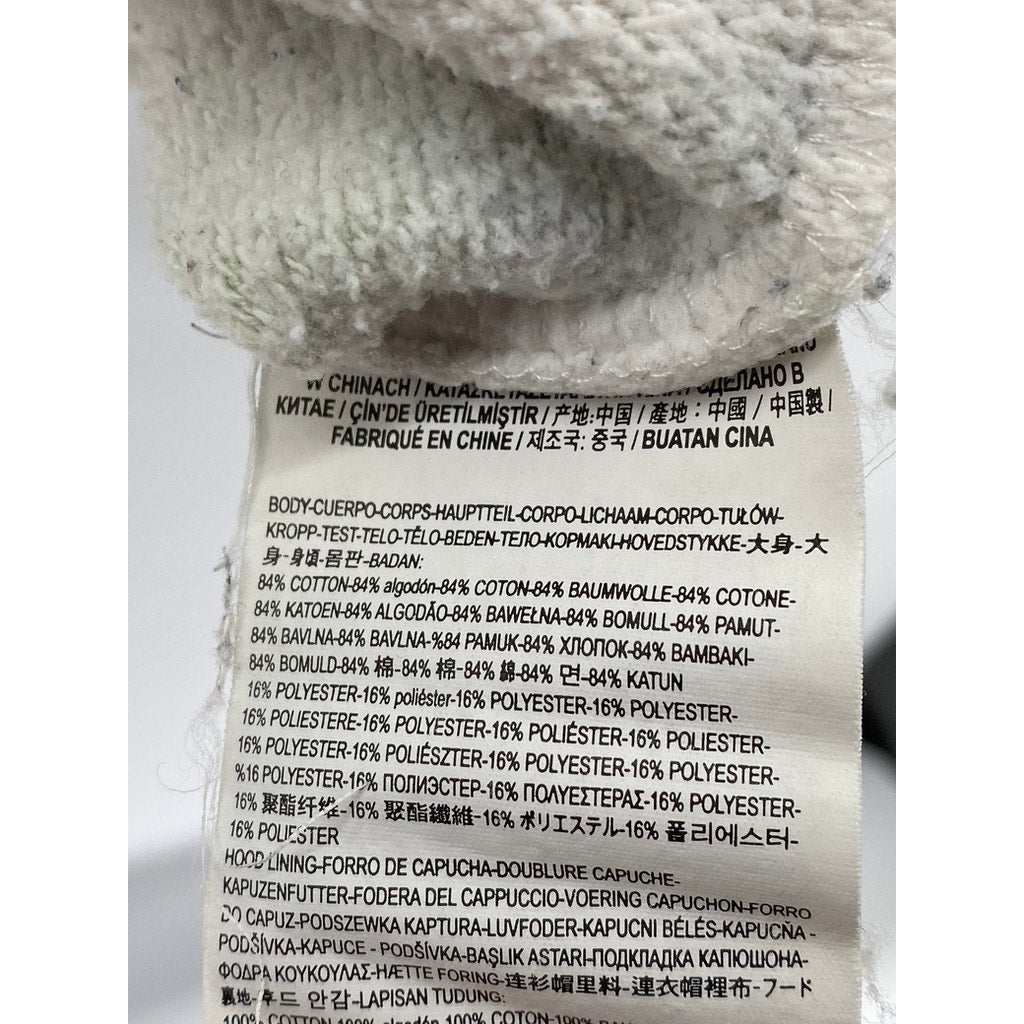 VANS Men’s White-Green Tie-Dye Regular-Fit Long Sleeve Hoodie SZ L