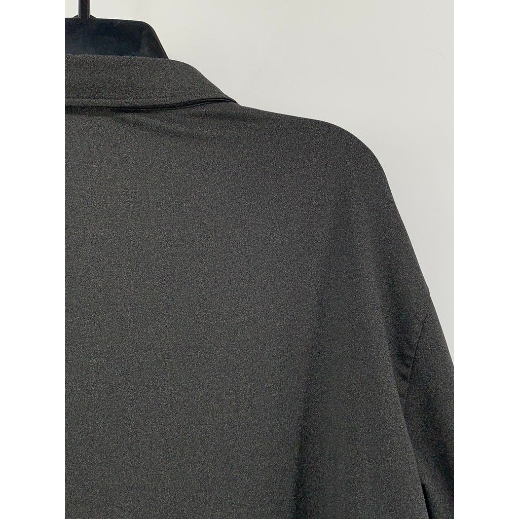 UNBRANDED Men's Charcoal Gray Short Sleeve Regular Fit Polo Shirt SZ 2XL