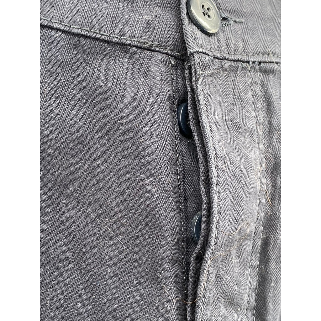 THE STRONGHOLD Men's Navy Blue Relaxed-Fit Straight-Leg Cargo Pants SZ 34x30