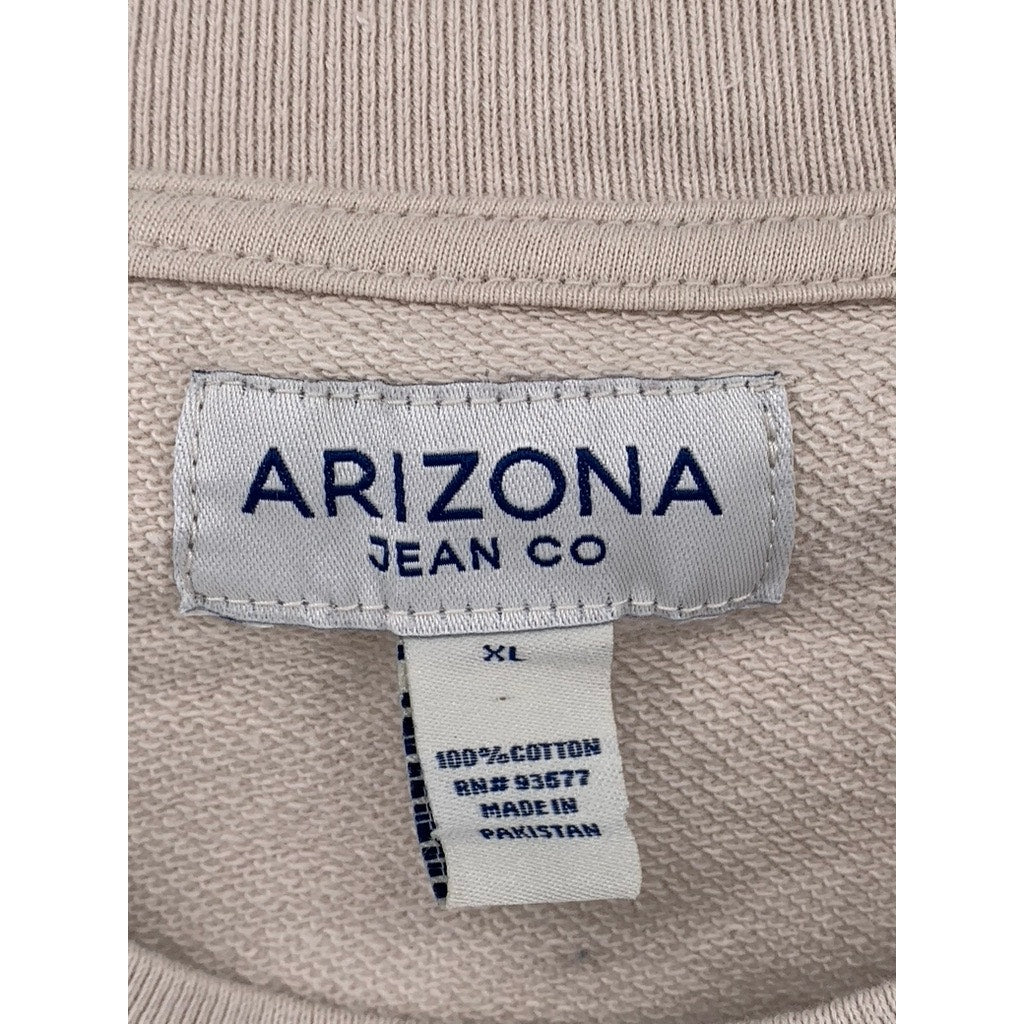 ARIZONA JEAN CO. Unisex Cotton Long Sleeved Tan Crewneck SZ XL