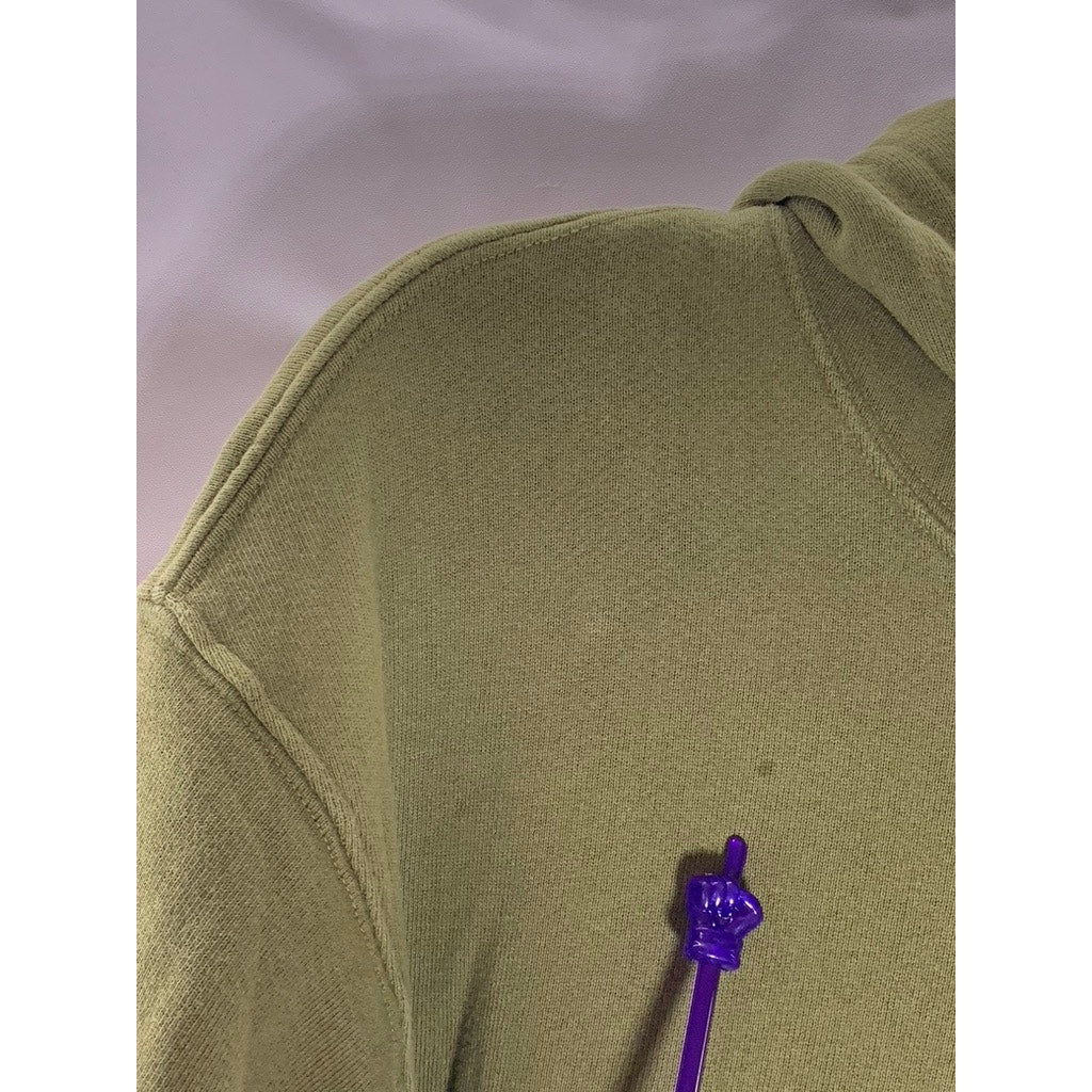 AMERICAN GIANT Men's Olive Green Solid Cotton Classic Pullover Hoodie SZ S