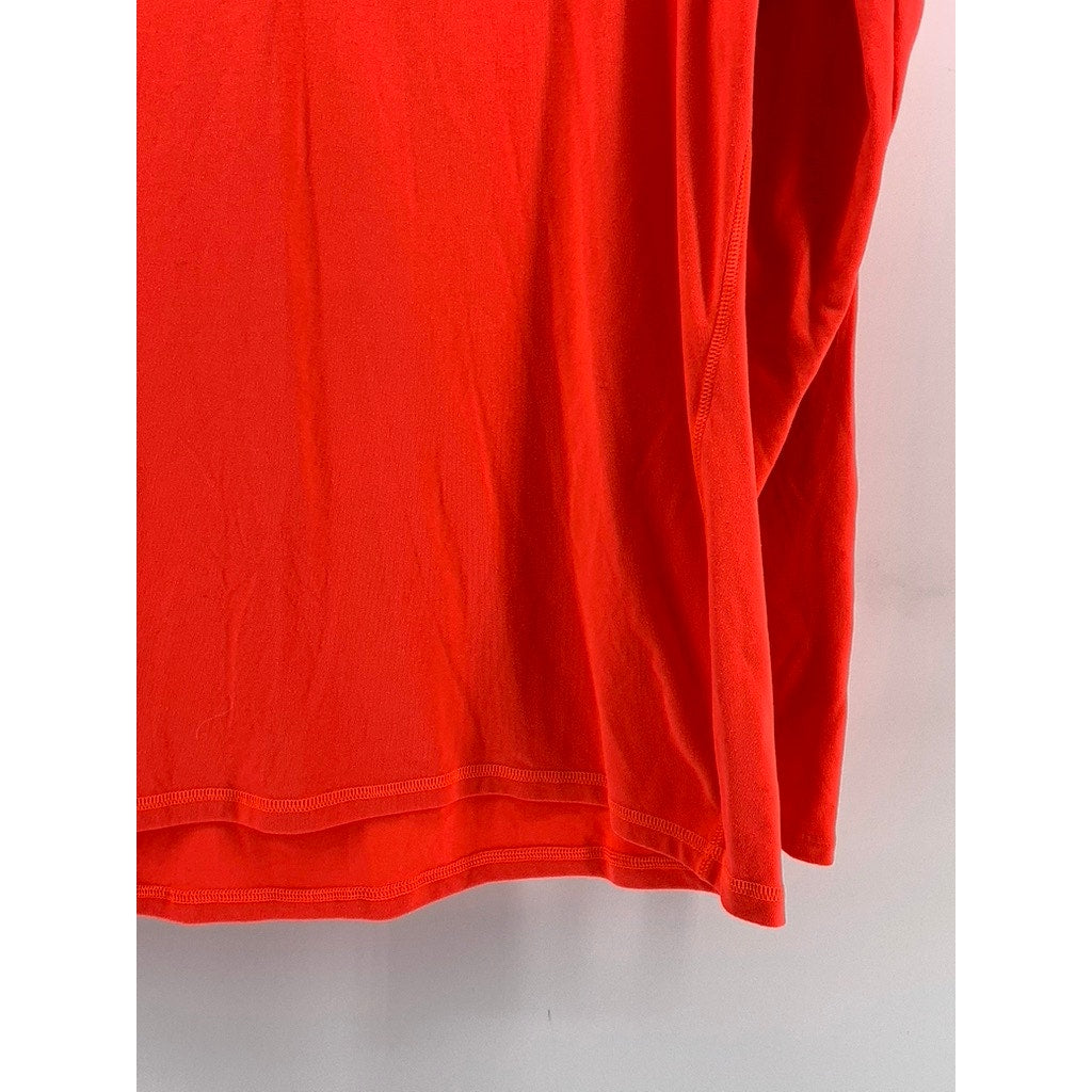 OLD NAVY ACTIVE Women's Neon Orange Semi Fitted Go-Dry Sweatshirt SZ XL