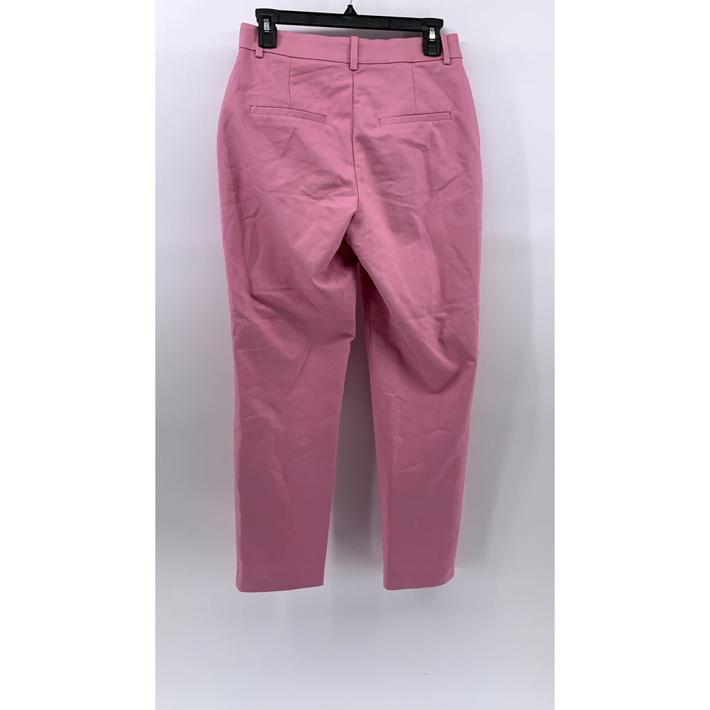 H&M Women's Bubblegum Pink Solid Skinny Leg Mid-Rise Pant SZ 6