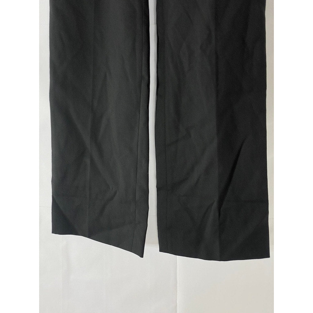 J.CREW Women's Petite Black Wool Preston Super 120's Wide-Leg Dress Pant SZ 0P
