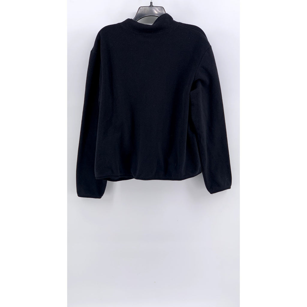 Z BY ZELLA Women's Black Fleece Half-Zip Cozy Sweater SZ XL