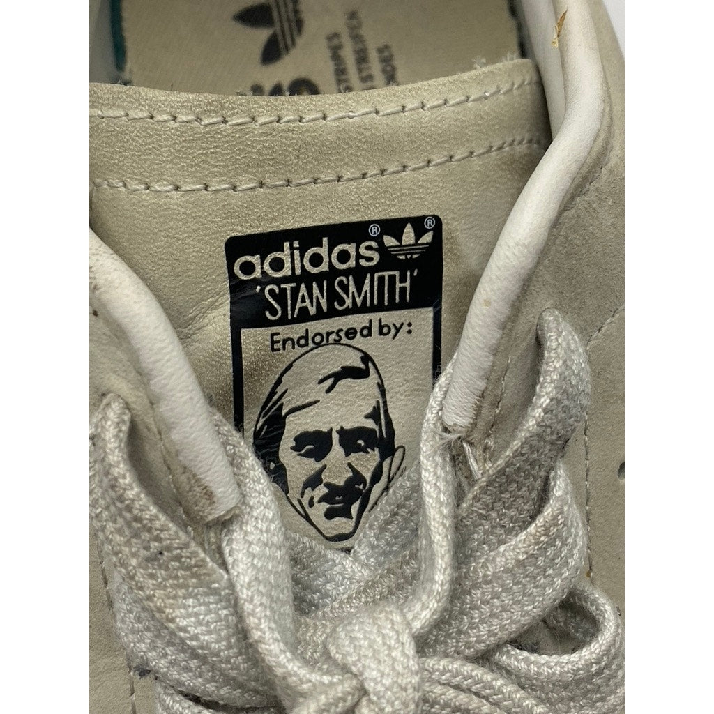 ADIDAS Women's Beige Suede Stan Smith Lace-Up Regular-Fit Casual Sneakers SZ 6.5