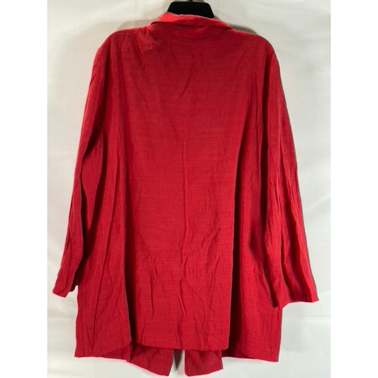 BRYLANE WOMAN COLLECTION Women's Red Two-Button Lightweight Blazer SZ 6
