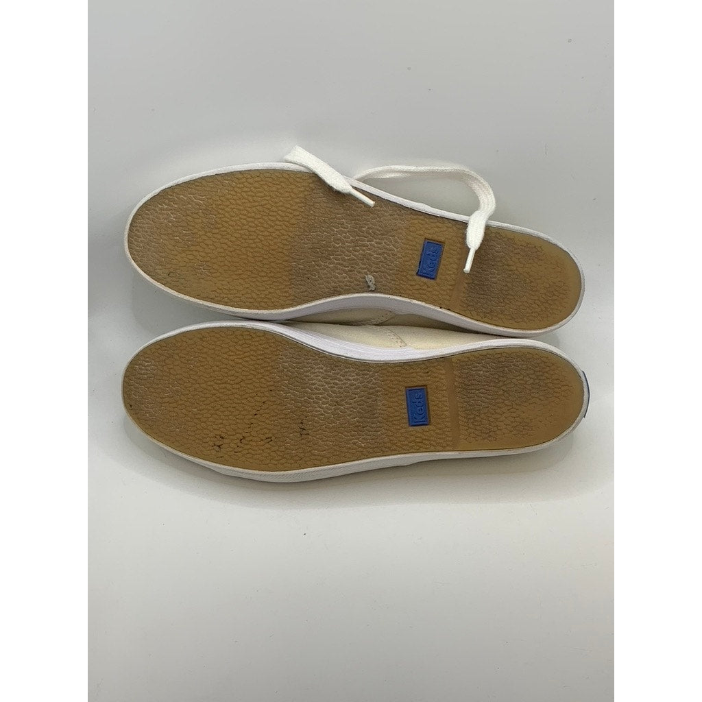 KEDS Women's White Canvas Classic Sneakers SZ 7.5