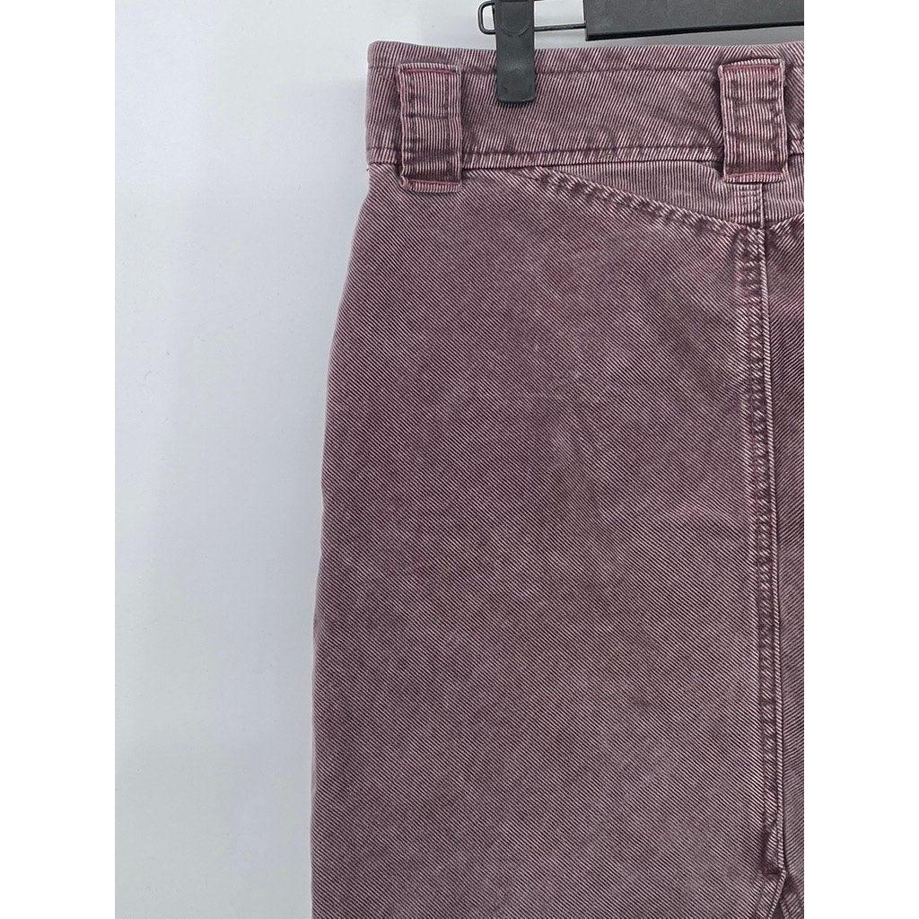 GAP JEANS Women's Vintage Burgundy Stretch Corduroy Straight Mini Skirt SZ 0