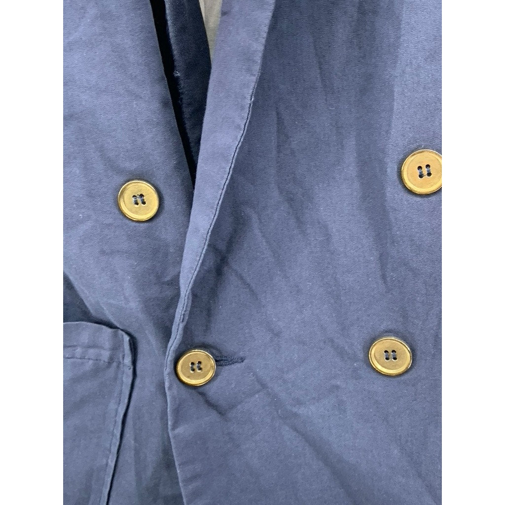 STRADIVARIUS Women's Navy Double Breast Blazer SZ M