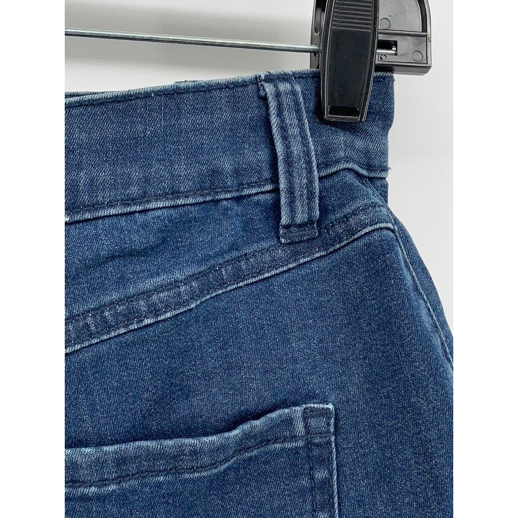 HAPPILY GREY Women's Blue Denim High-Rise Shorts SZ 3/26