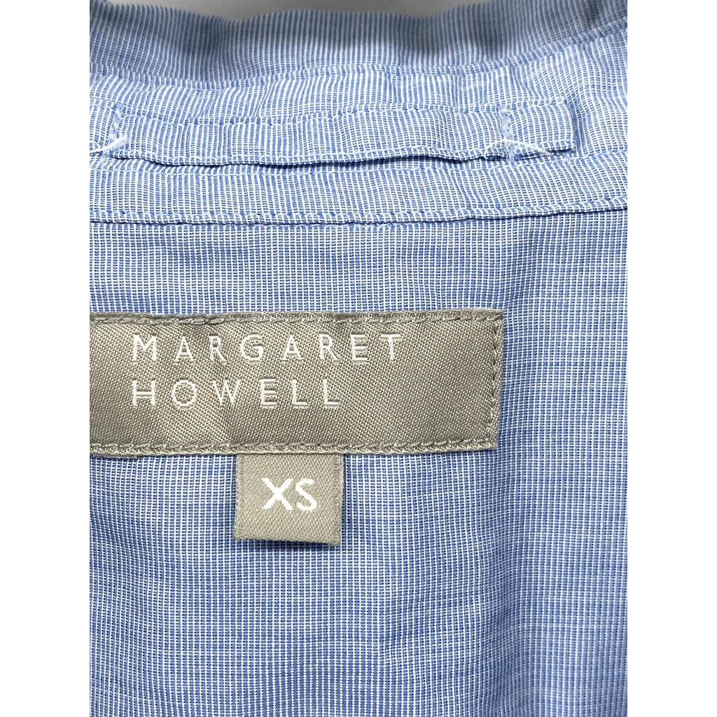 MARGARET HOWELL Men's Light Blue Solid Regular-Fit Button-Up Cotton Shirt SZ XS