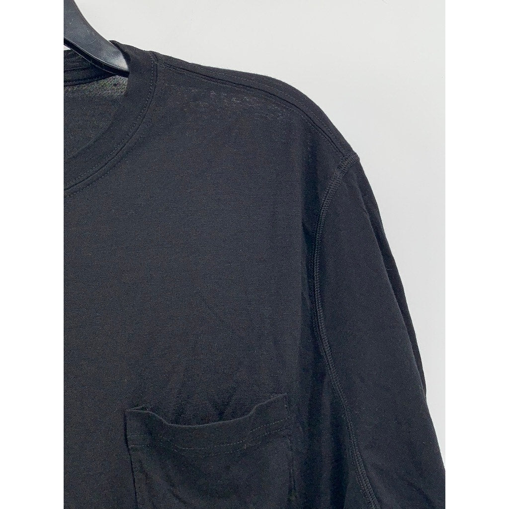 EVO Men's Black Merino Wool Short-Sleeve T-Shirt SZ L