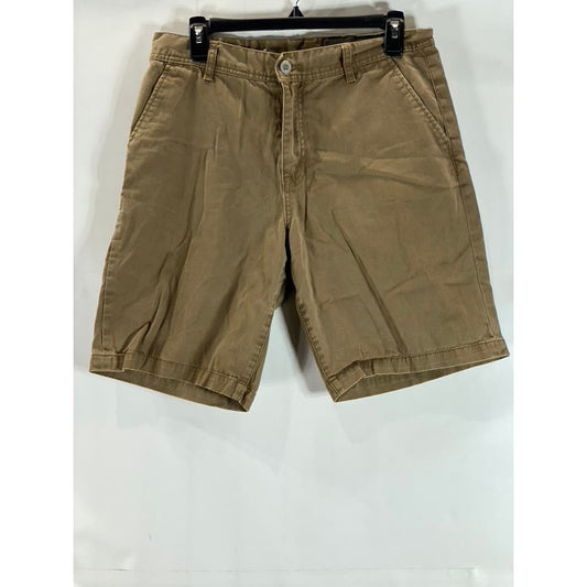 STANDARD CLOTH Men's Tan Skinny Four-Pocket Chino Shorts SZ 32