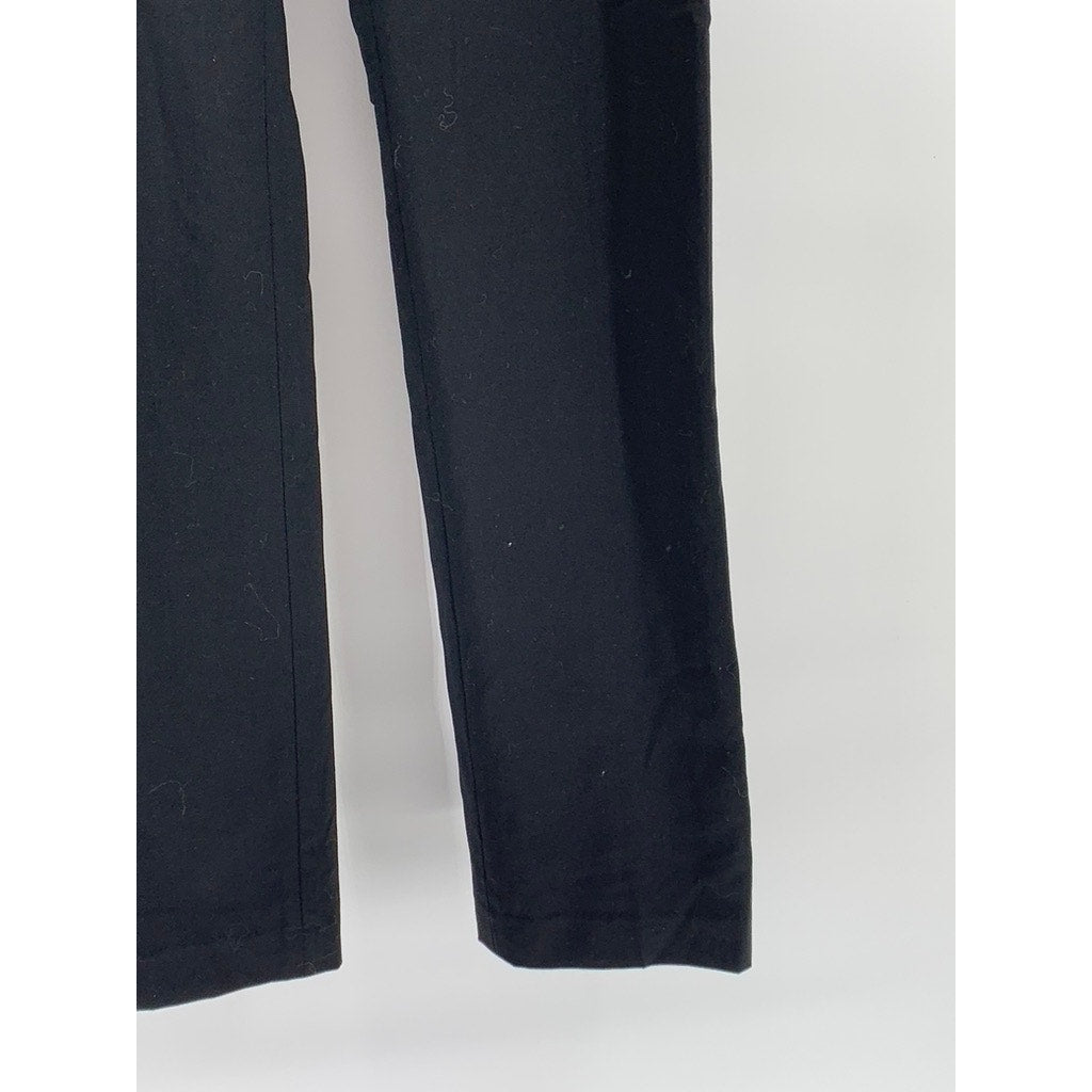 BANANA REPUBLIC Women's Black The Logan Fit Stretch Wool-Blend Pants SZ 4L