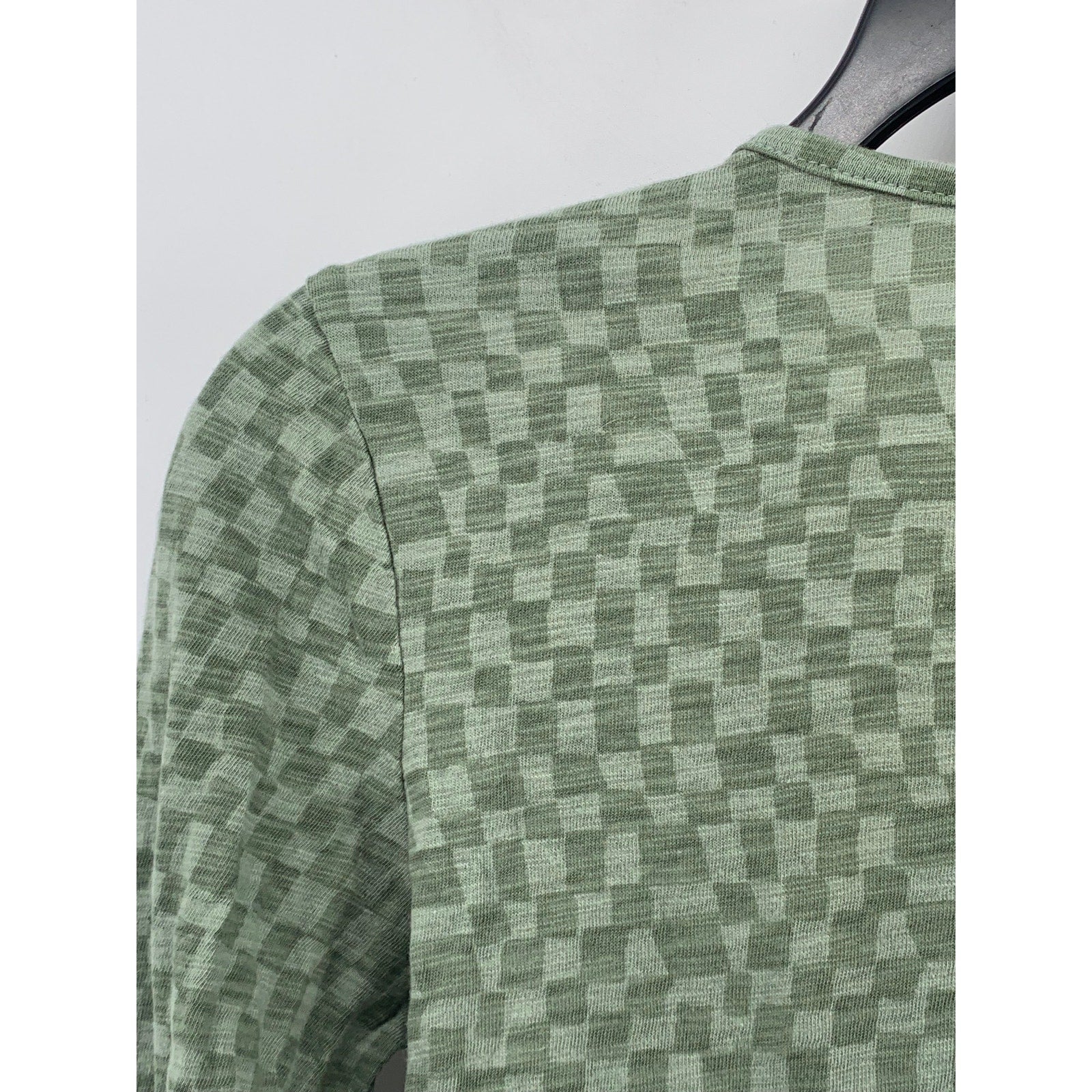 GAP KIDS Girl’s Green Checkered Crewneck Long Sleeve Pullover Top SZ XL