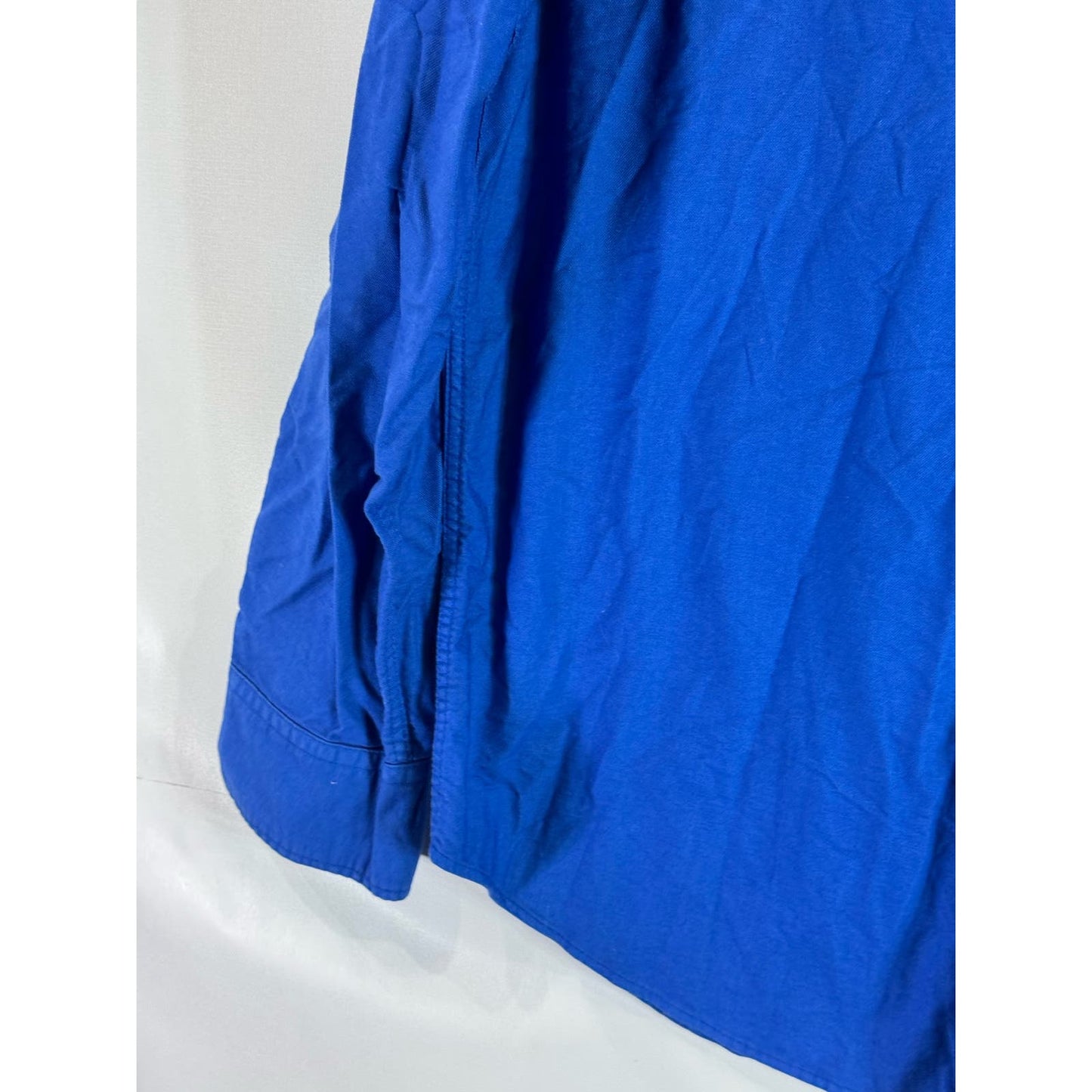 AMERICAN EAGLE OUTFITTERS Men's Tall Dark Blue Classic-Fit Button-Up Shirt SZ LT