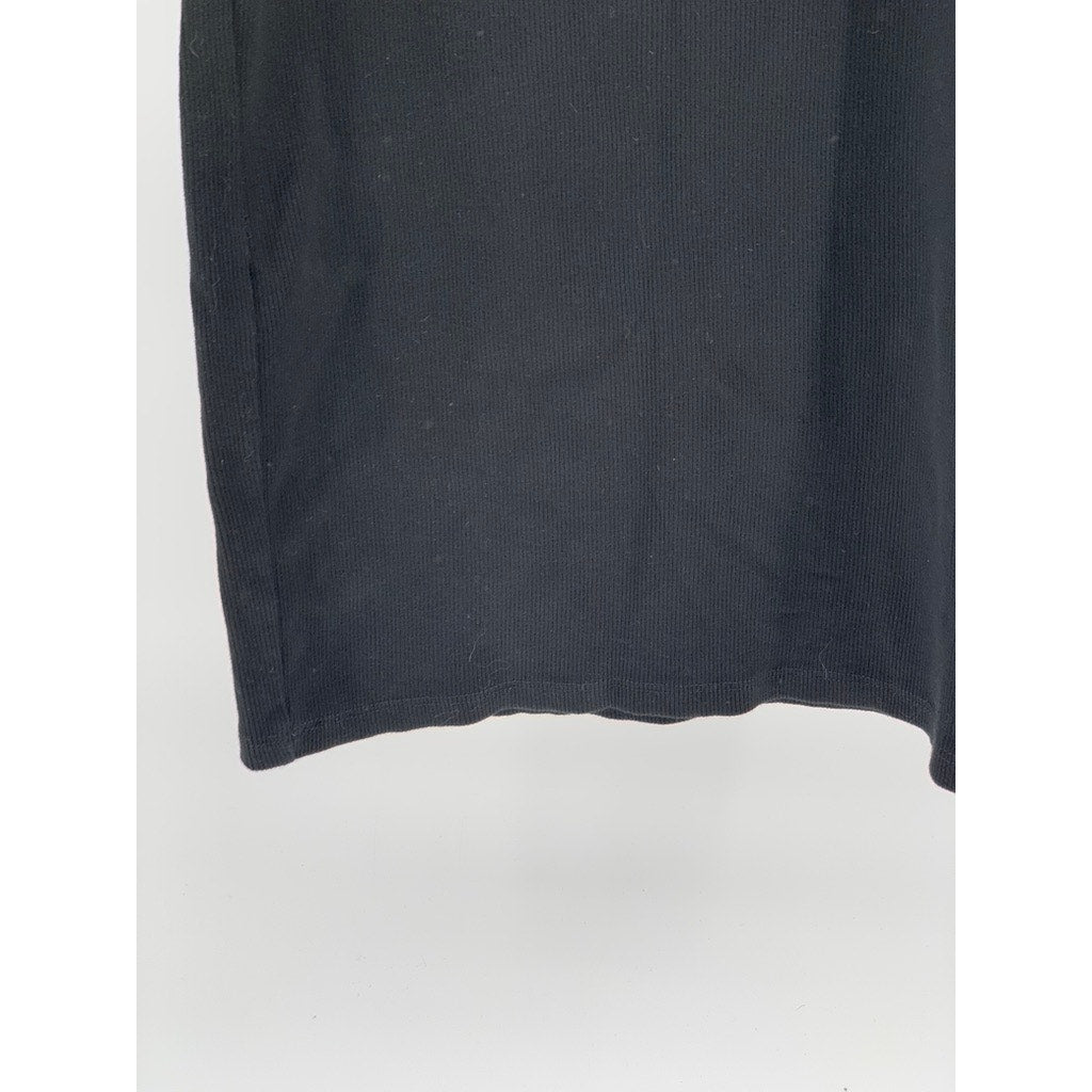 ZARA Women's Black Cutout Tie-Front Spaghetti Strap Casual Knee Length Dress SZM