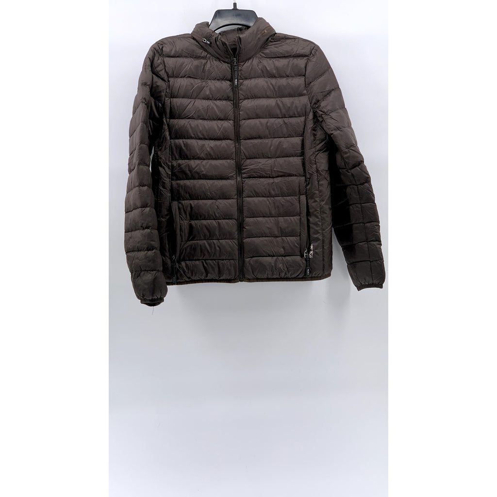 TUMI PAX Men's Brown Zip-Up Packable Puffer Jacket SZ S