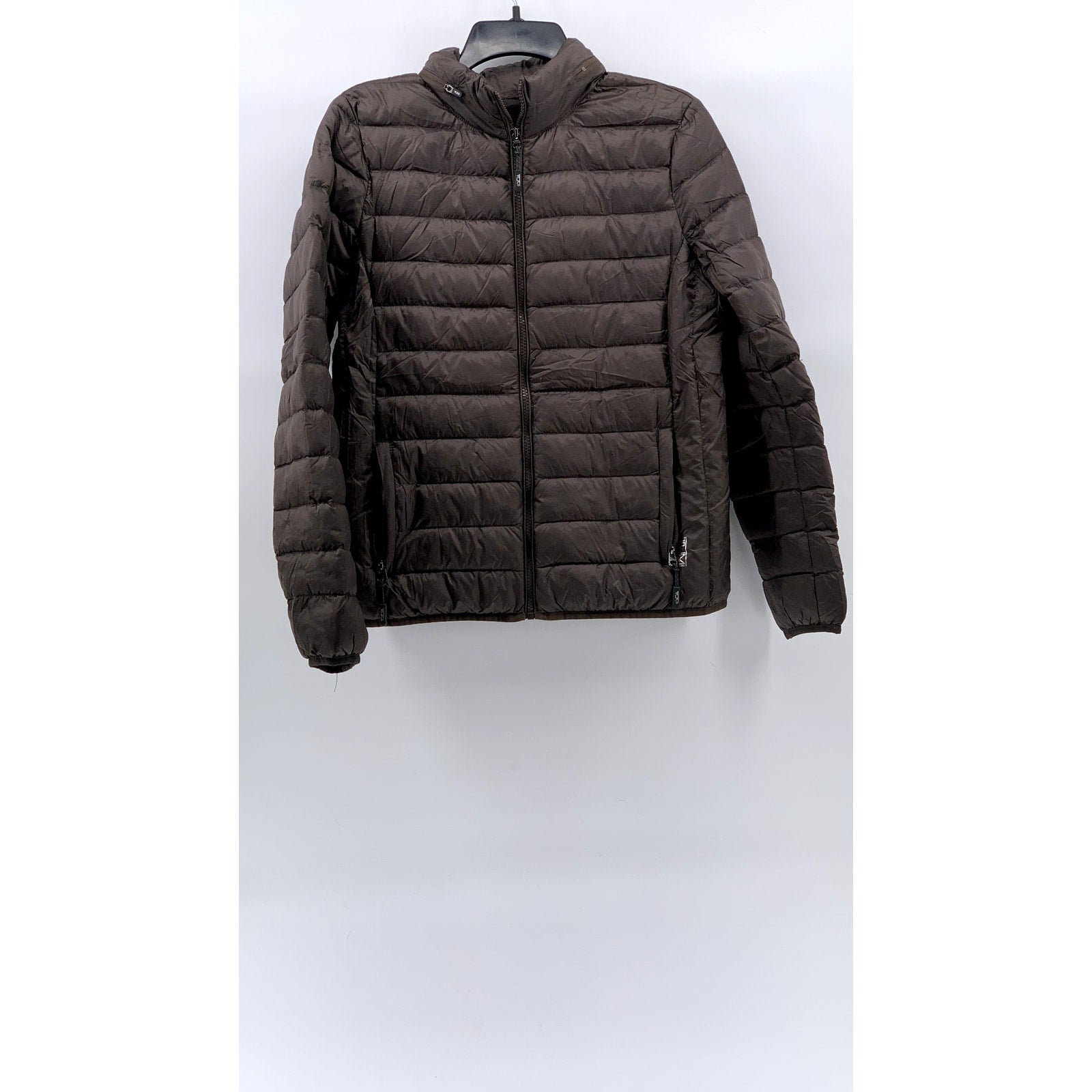 TUMI PAX Men's Brown Zip-Up Packable Puffer Jacket SZ S