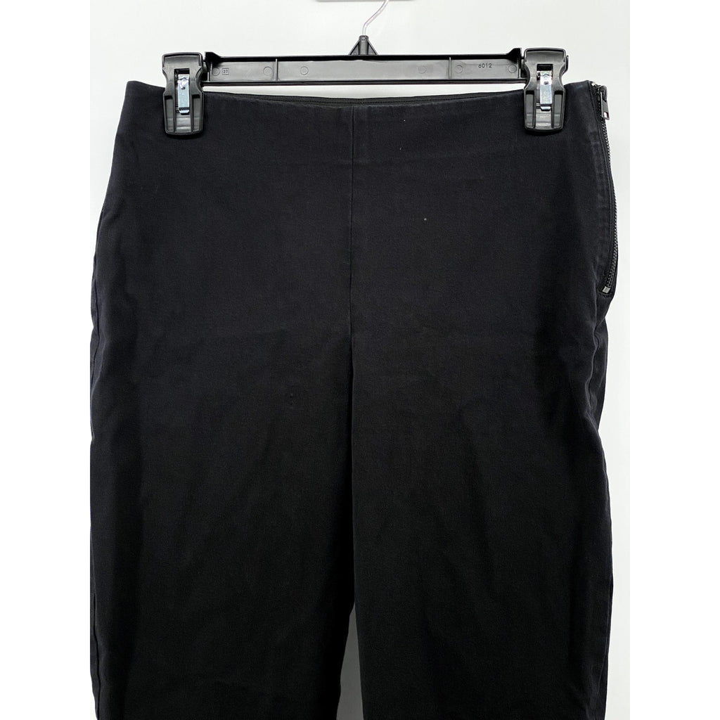 EVERLANE Women's Black Pocketless Slim-Leg Regular-Fit Ankle Pant SZ 4