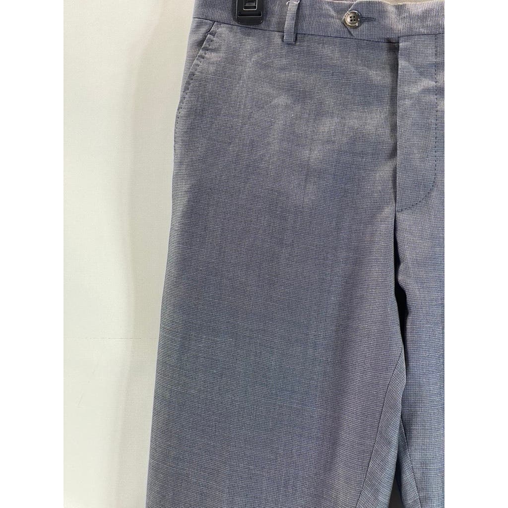 PAUL SMITH Men's Blue Wool Flat Front Dress Pants SZ 32X30