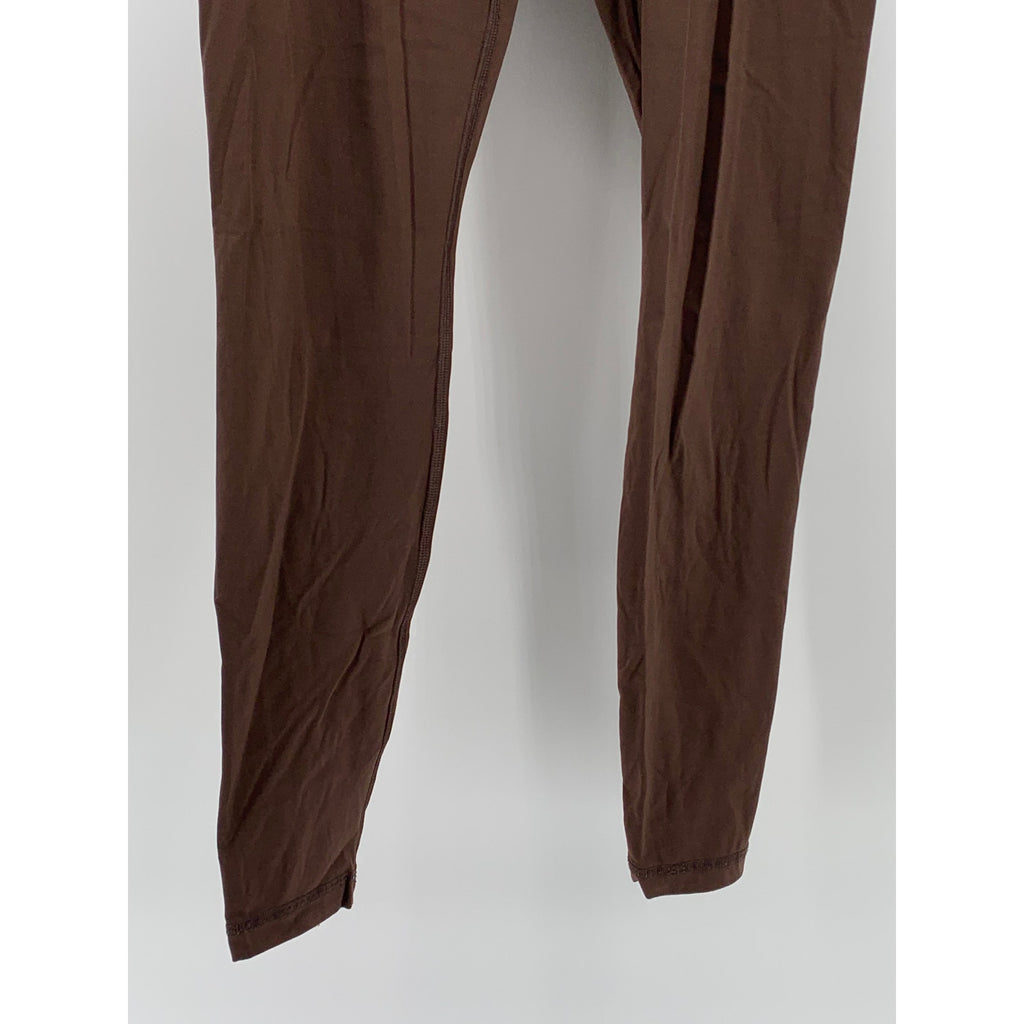 EVERLANE Women's Brown Solid High-Rise Perform Regular-Fit Active Leggings SZ S