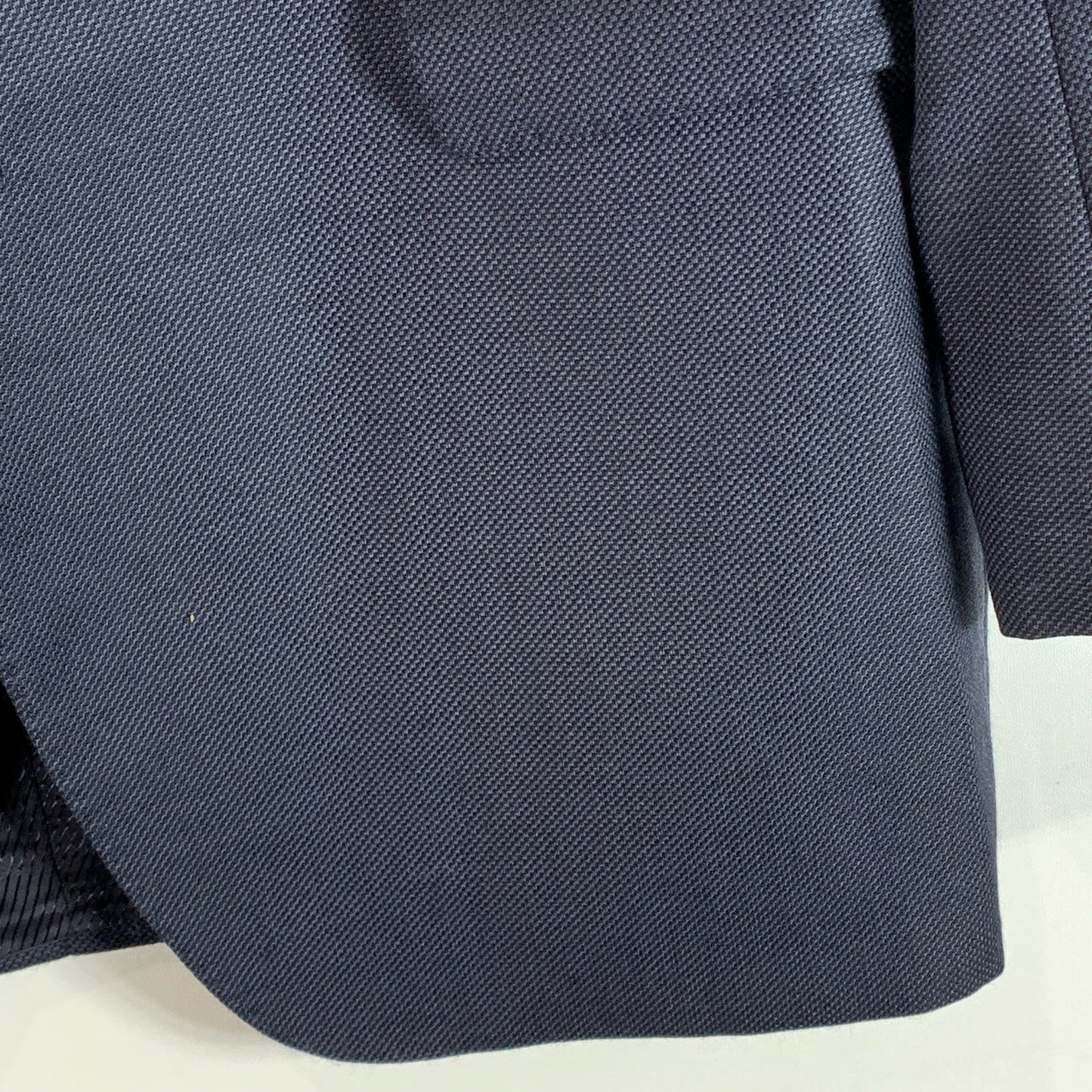 BOSS HUGO BOSS Men's Navy Virgin Wool The James4 Two-Button Long Blazer SZ 46L