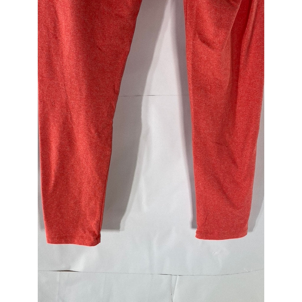 LULAROE Women's Orange Solid Pull-On Lightweight Ankle Leggings SZ OS