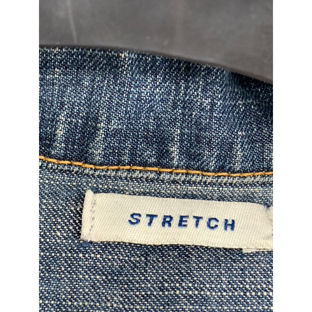 OLD NAVY Women's Blue Vintage Denim Stretch Button-Up Jacket SZ XS