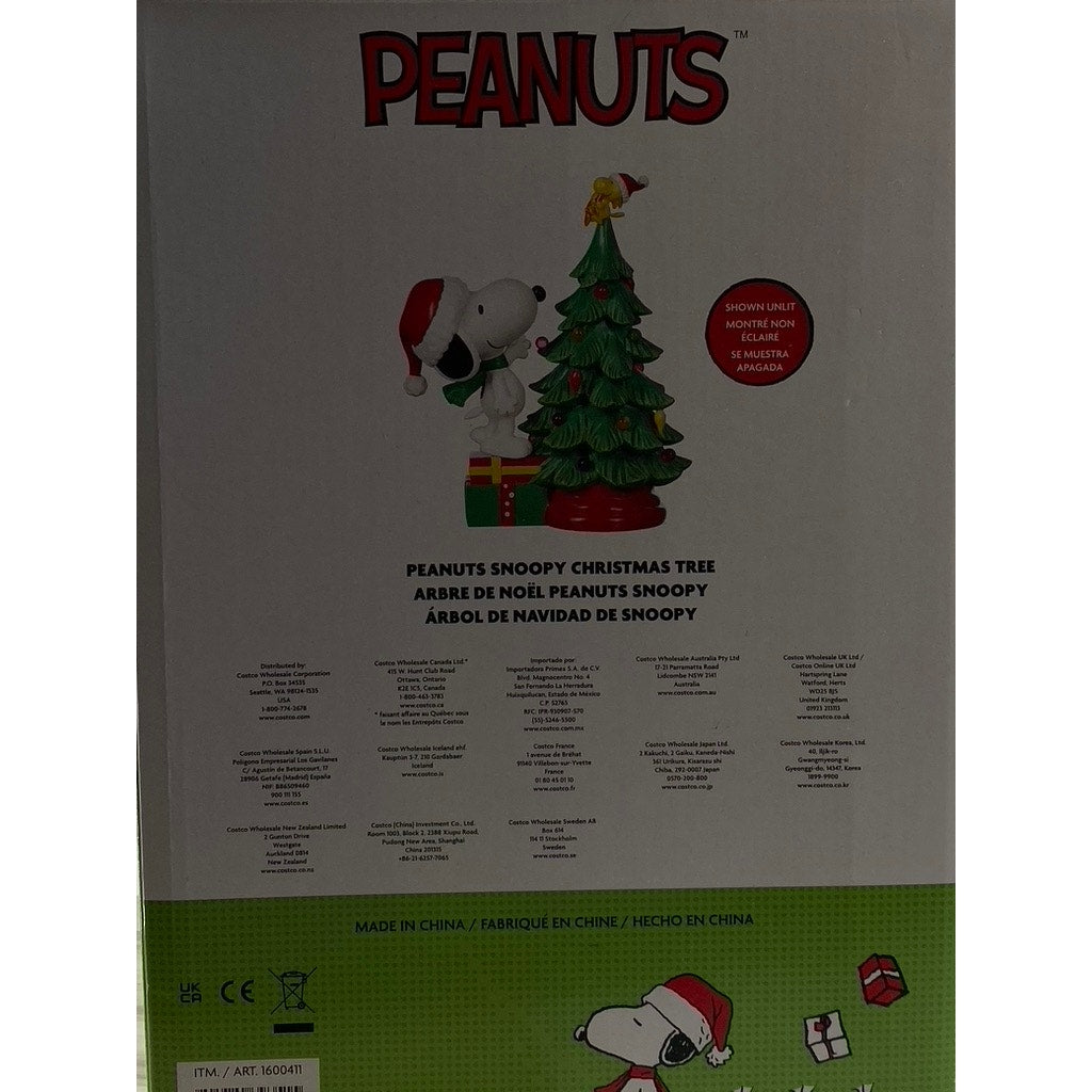 PEANUTS Snoopy & Woodstock Holiday Led Light Tree Christmas 2023