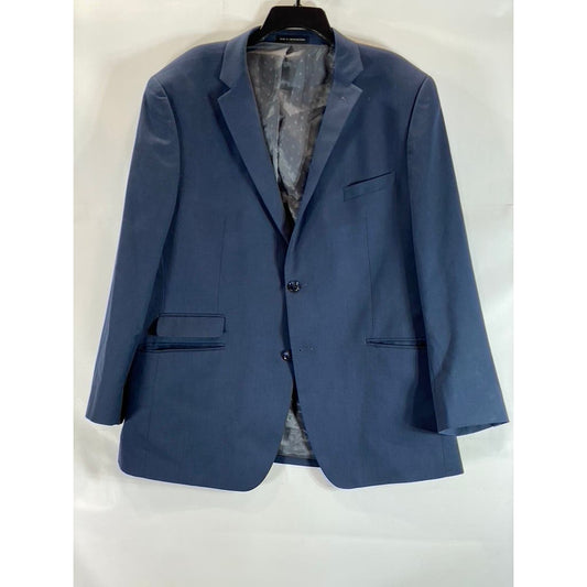 PERRY ELLIS PORTFOLIO Men's Blue Slim-Fit Two-Button Suit Jacket SZ 46R