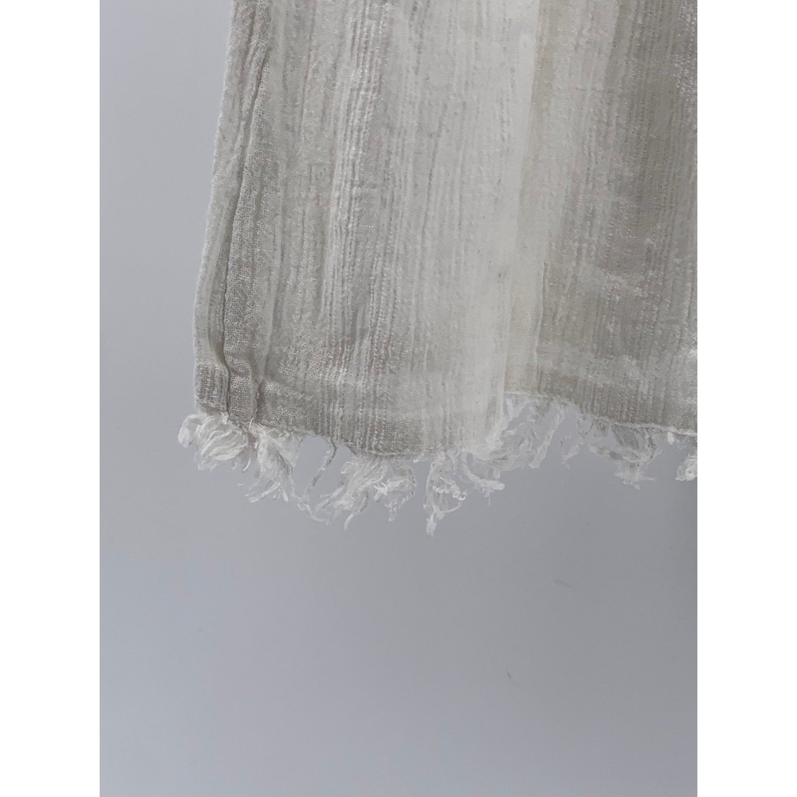 LUCKY BRAND Women's Ivory Knit Boho Ribbon V-Neck Tunic Top SZ M
