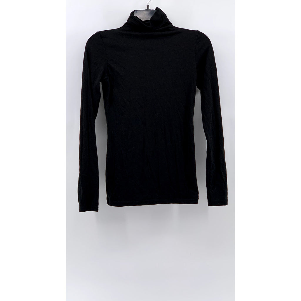 LOS ANGELES APPAREL Women's Black Turtleneck Long Sleeve T-Shirt SZ M
