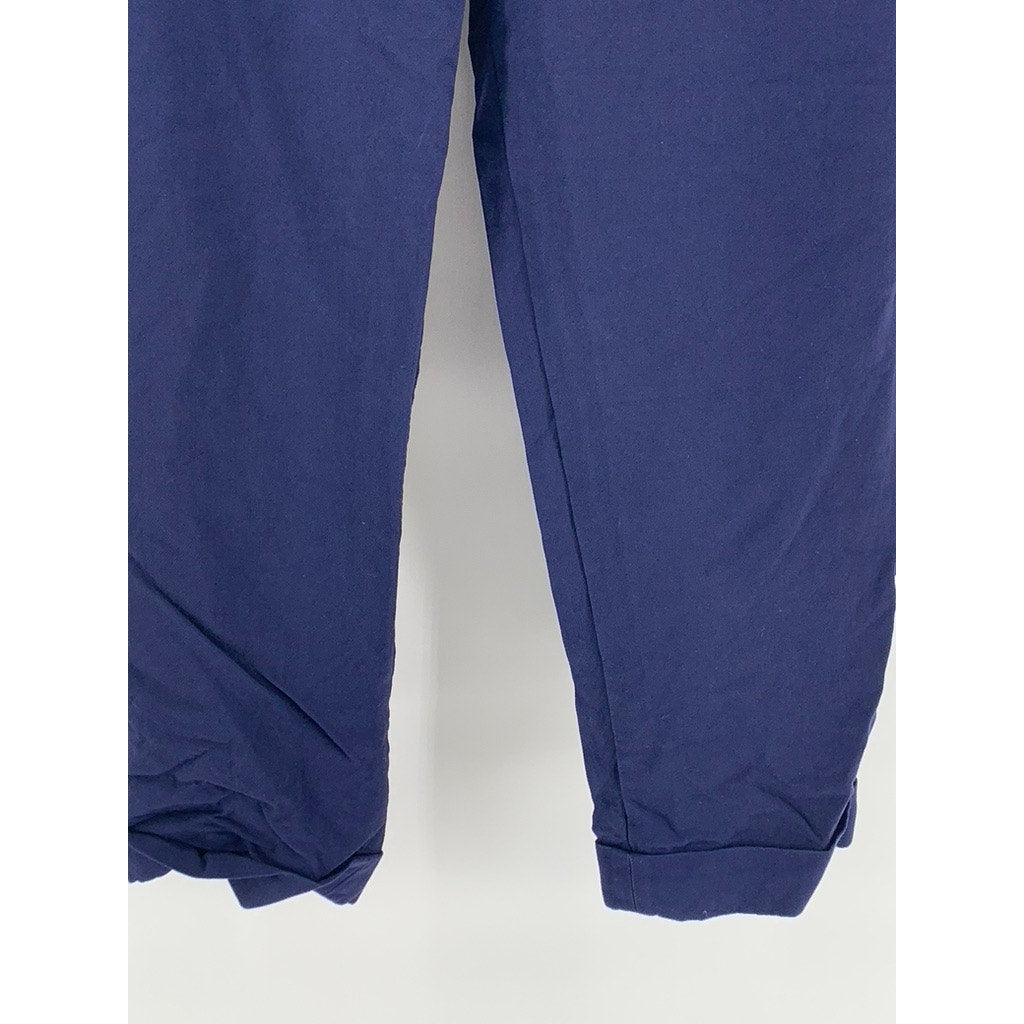 A.P.C RUE MADAME PARIS Women's Navy Straight-Leg Pants SZ 38(USM)