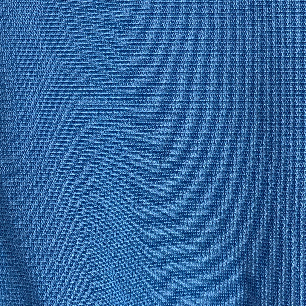 ADIDAS Men's Blue Climalite Textured Regular-Fit Short Sleeve Golf Polo SZ 2XL