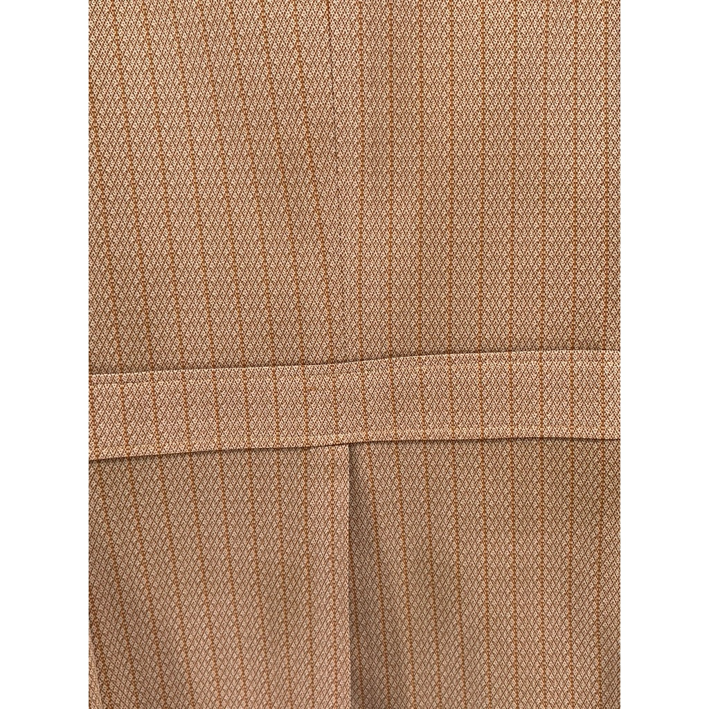 UNBRANDED Men's Brown Striped Two-Button Blazer SZ L