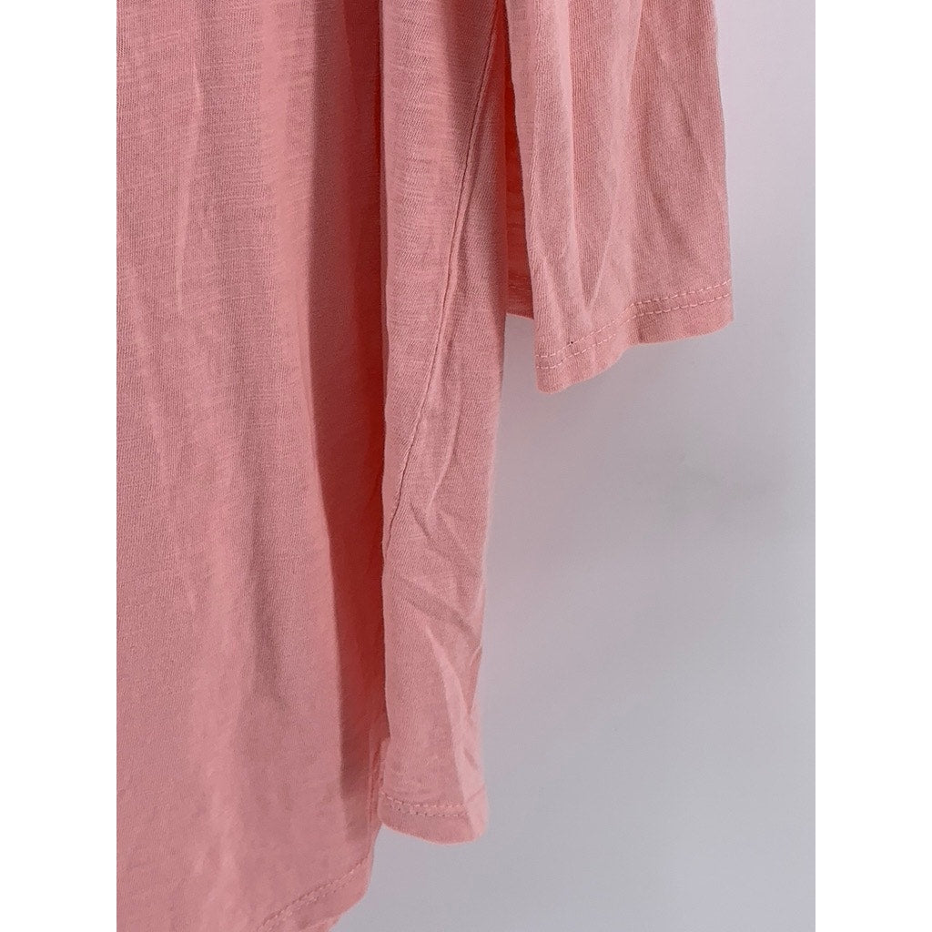 SONOMA GOODS FOR LIFE Women's Light Pink Eyelet Long Sleeve Top SZ L