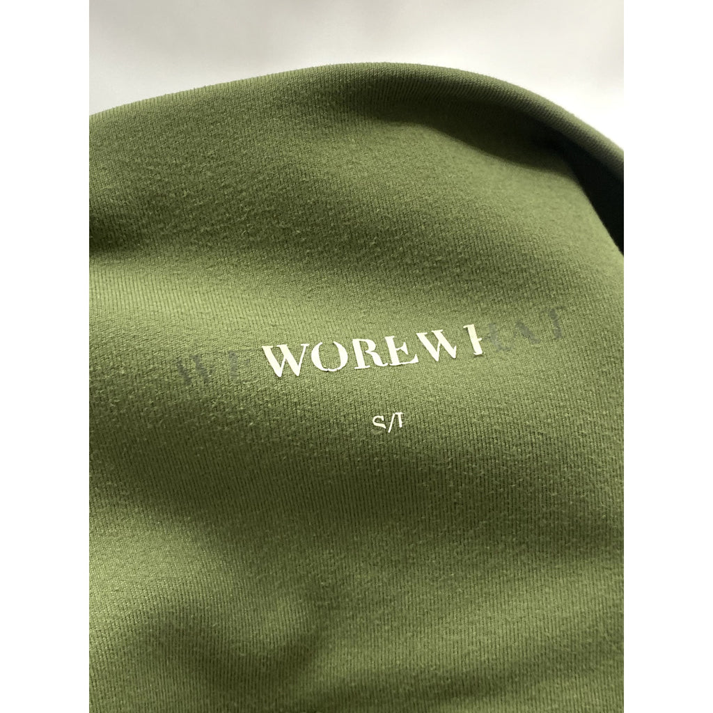 WEWOREWHAT Women's Army Green Solid Pull-On Casual Biker Shorts SZ S