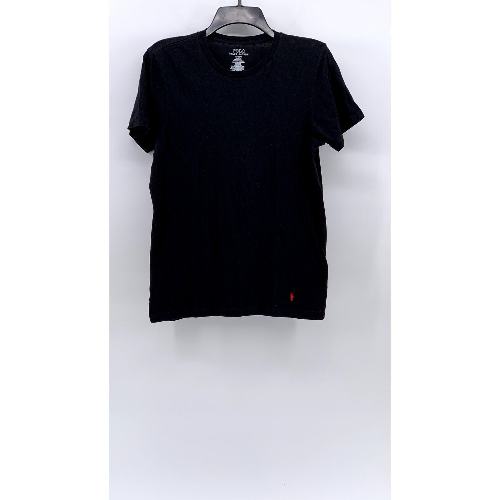 POLO RALPH LAUREN Men’s Black Classic-Fit Crewneck Short Sleeve T-Shirt SZ S