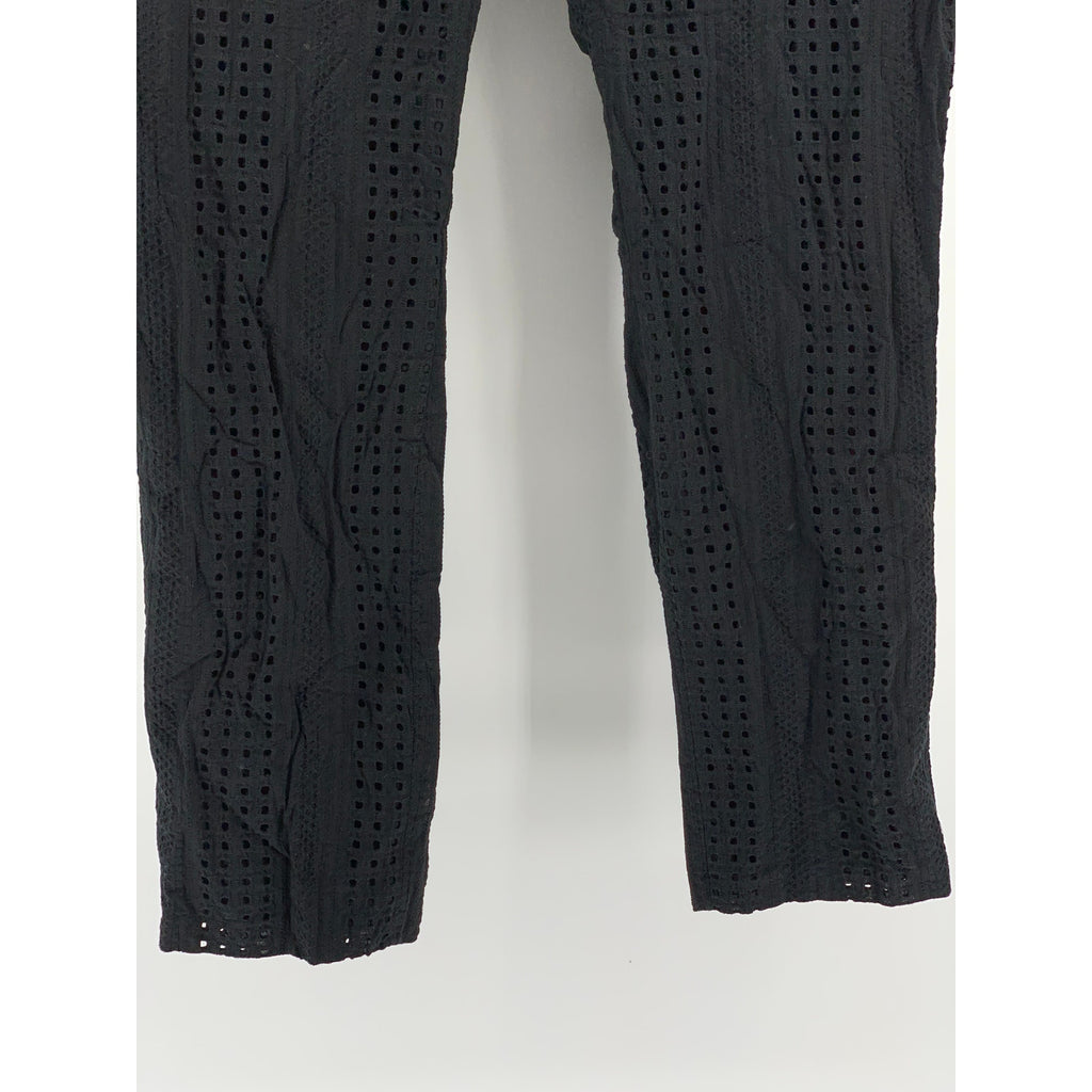 INC INTERNATIONAL CONCEPTS Men's Black Slim-Fit Eyelet Cutout Pants SZ 40