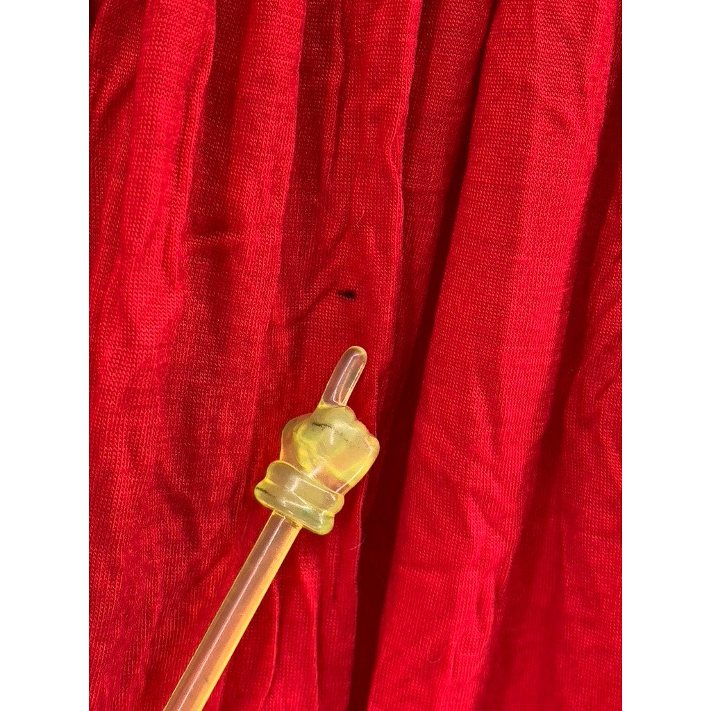 ZELLUCCI By PAYVAND Women's Red Sequin A-Line Midi Skirt SZ OS