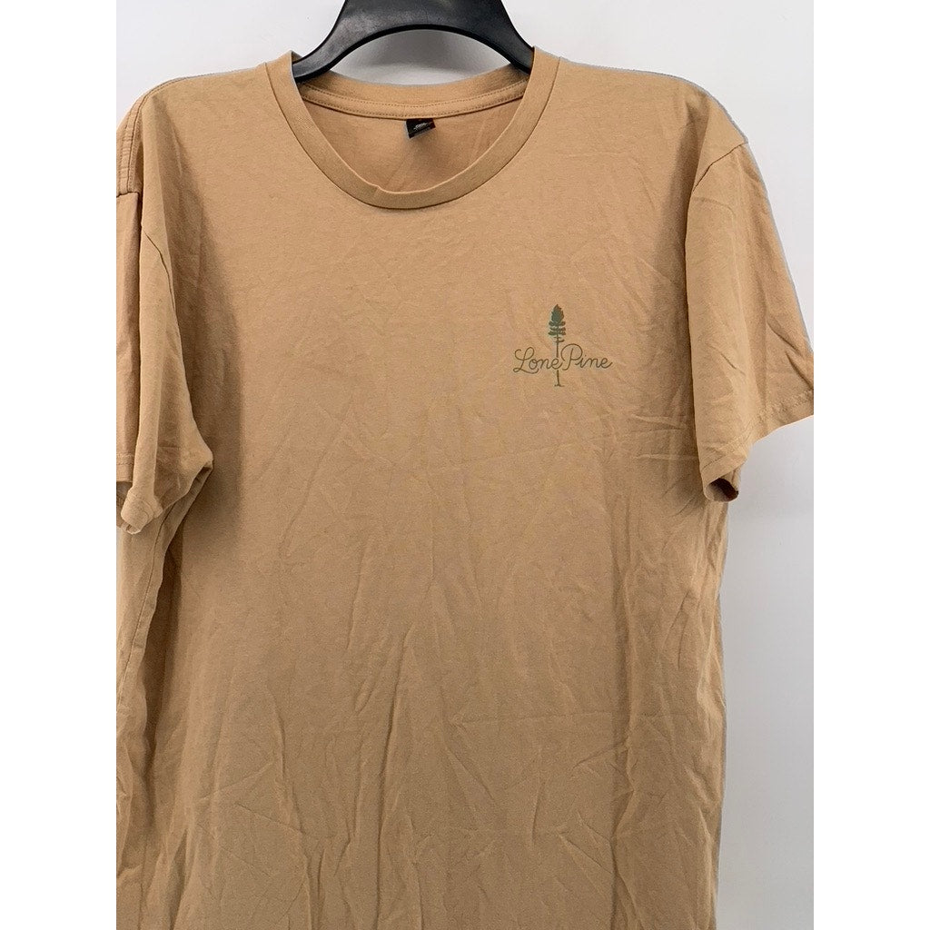 ASCOLOUR Men's Tan Graphic Short Sleeve T-Shirt SZ L