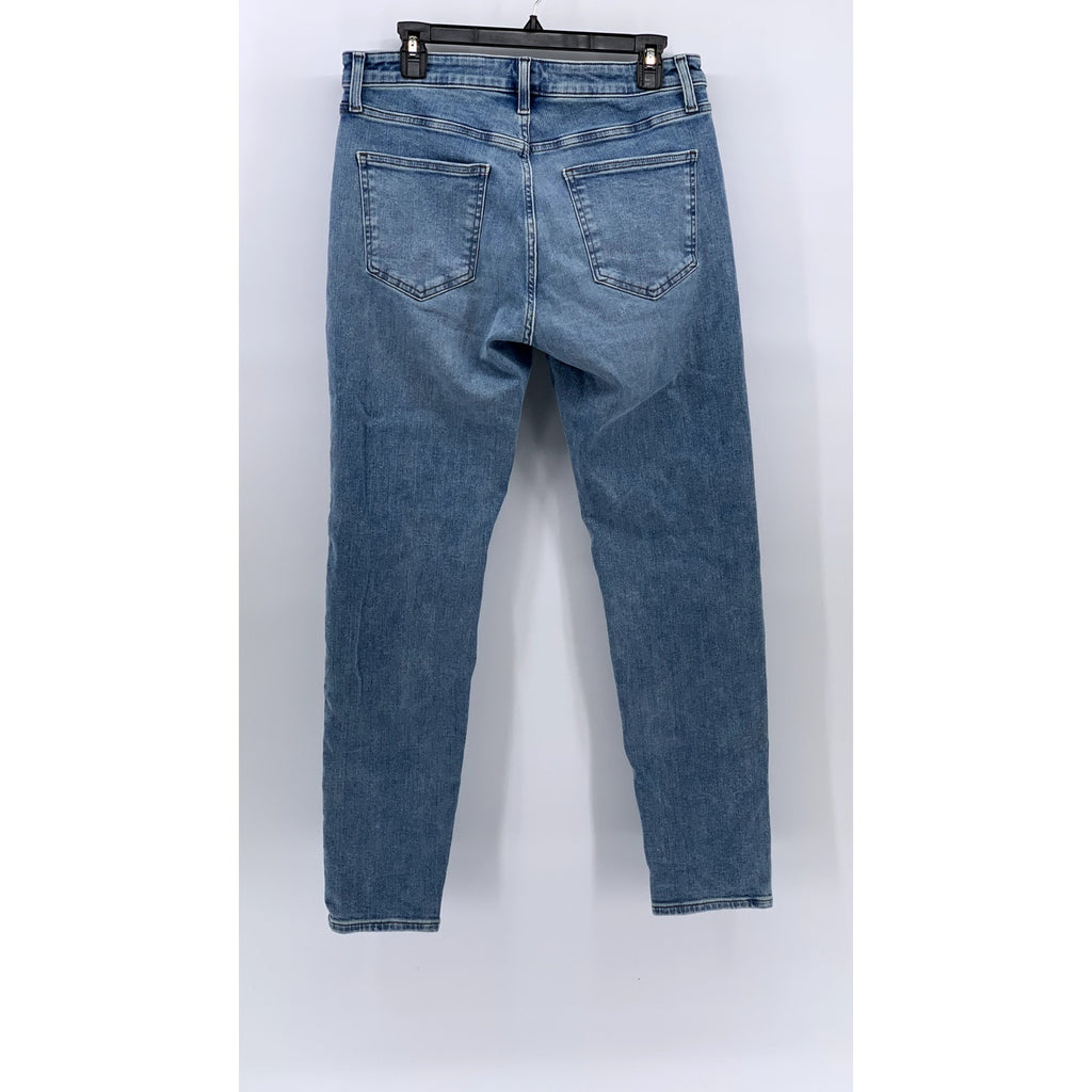 UNIQLO Men's Light Blue Distressed Ultra Stretch Skinny Fit Denim Jeans SZ 32