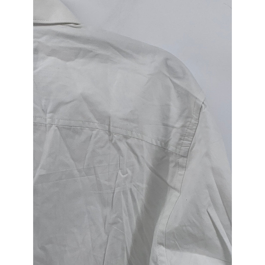 TED BAKER LONDON Men's White Slim-Fit Plain Button-Up Shirt SZ 15.5