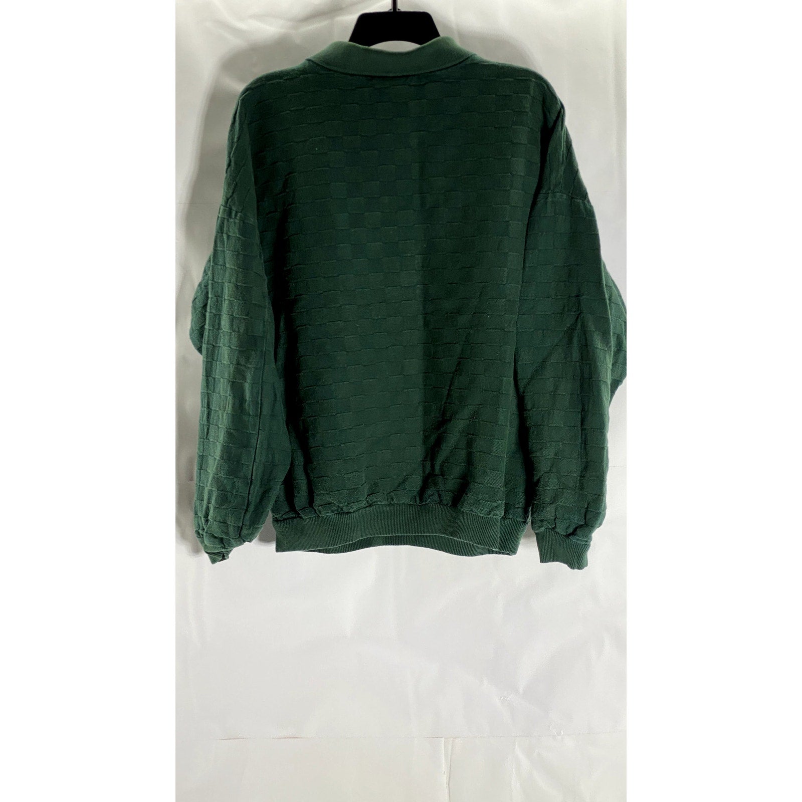 TIMESQUARE Women's Vintage Dark Green Daytona Beach Florida Polo Sweater SZ M